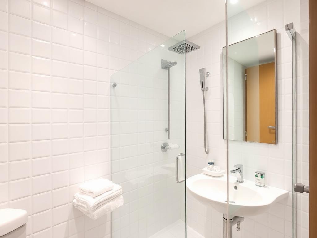 Baño privado del Hotel KM 0